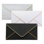 Enveloppe bordée d'or de 6,89 pouces view 2