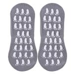 Calcetines adhesivos blancos anti deslizamiento adulto view 3