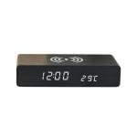10w reloj de madera de carga inalámbrica view 3