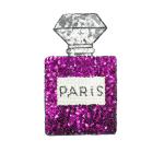 Fer sur la plaque de tissu de paillettes de bouteille view 2