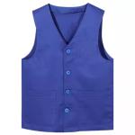 Gilet de travail à bouton plat twill view 1