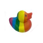 Rainbow rubber duck view 1