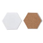 Costa cerámica hexagonal view 2