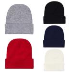 Chapeau en laine tricoté lisse view 1