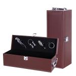 Caja de regalo de vino tinto con herramientas view 3