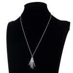 Collier de pince à main squelette view 2