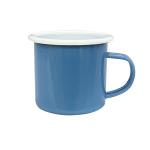 Esmalte blanco bordeado mug view 4