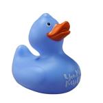 Jouet de bain de canard en caoutchouc bleu view 1