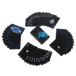 Papel negro jugando cartas view 1