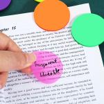 4.1 cm de notes rondes transparentes et collantes view 3