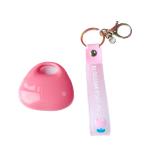 Brillante rosa mini bolso en forma de cadena de llave view 2