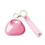 Brillante rosa mini bolso en forma de cadena de llave view 1