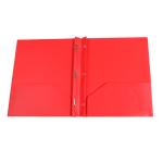 Carpeta de prong de plástico con doble bolsillo view 5