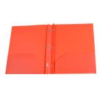 Carpeta de prong de plástico con doble bolsillo view 1