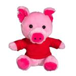Peluche de porc rose view 1