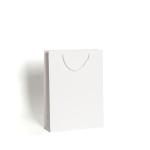 Tarjeta blanca papel tote bolsa view 1