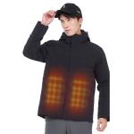 Hombre chaqueta calentada con forro polar view 1