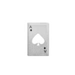 Ouvreur de forme de poker en acier inoxydable view 1