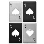 Ouvreur de forme de poker en acier inoxydable view 2