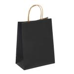 Bolsa de compras de papel negro view 1