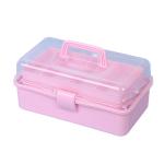 Caja de almacenamiento de plástico portátil multicapa view 2