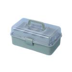 Caja de almacenamiento de plástico portátil multicapa view 3