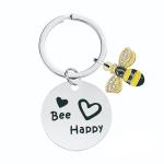 Bee w flor key tag view 3