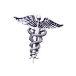Broche de caduceus view 3