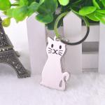 Chaîne de clés en forme de chat view 3