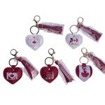 Porte-clés en forme personnalisée en forme de cœur view 1