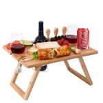 Table d'accoudoir canapé en bambou view 2