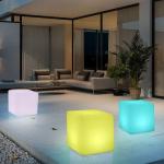 20cm cubo luminiscente con batería view 2