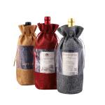 Bolsa de botella de vino con etiqueta colgante view 1