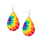Boucles d'oreilles en forme de larme en bois view 2