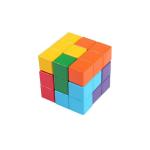 Cubo de rompecabezas de madera view 1