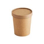 Recipiente de sopa de papel 12oz con tapa view 1