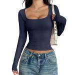 Camiseta de manga larga cuadrada para mujeres view 3