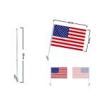 Coupe du monde drapeau de voiture en polyester avec poteau view 1
