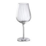 Verre de vin rouge promotionnel rayé view 2