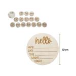 Token de madera natural personalizado view 2