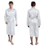 Robe de bain de cardigan avant ouverte satinée view 2