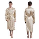 Robe de bain de cardigan avant ouverte satinée view 5
