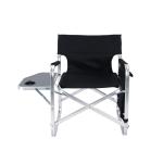 Silla de camping portátil con mesa lateral view 1