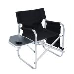 Silla de camping portátil con mesa lateral view 2