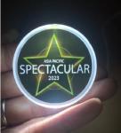 Badge cercle led avec épingle view 1