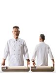 Chef uniforme manga larga view 3