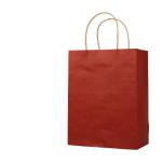 Pequeña bolsa de papel kraft con mango view 2