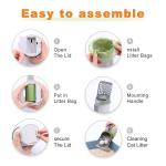 Gato litro scooper con contenedor de basura view 2