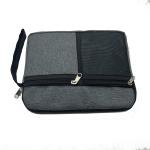Gris oxford tela bolsa view 1