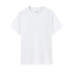Camiseta de algodón pesado v cuello view 2